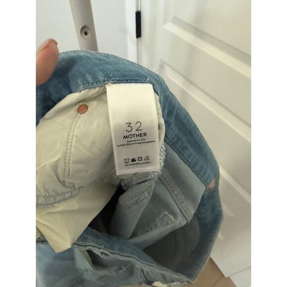 Mother The Looker Ankle Fray Jeans Hold My Hand Size 32 - Picture 6 of 11